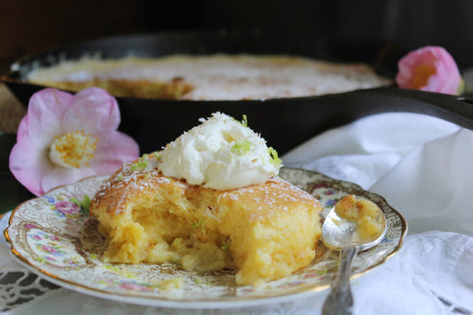 MOTHER'S DAY KAFFIR LIME AND COCONUT SELF-SAUCING PUDDING