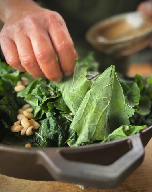 Kale, White Bean and Herb Gratin